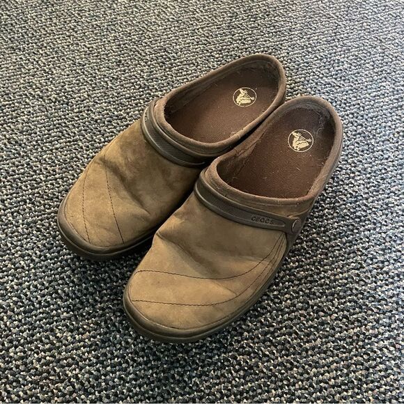 Crocs Womens Brown Slip On Shoes Size 10 - Picture 1 of 5